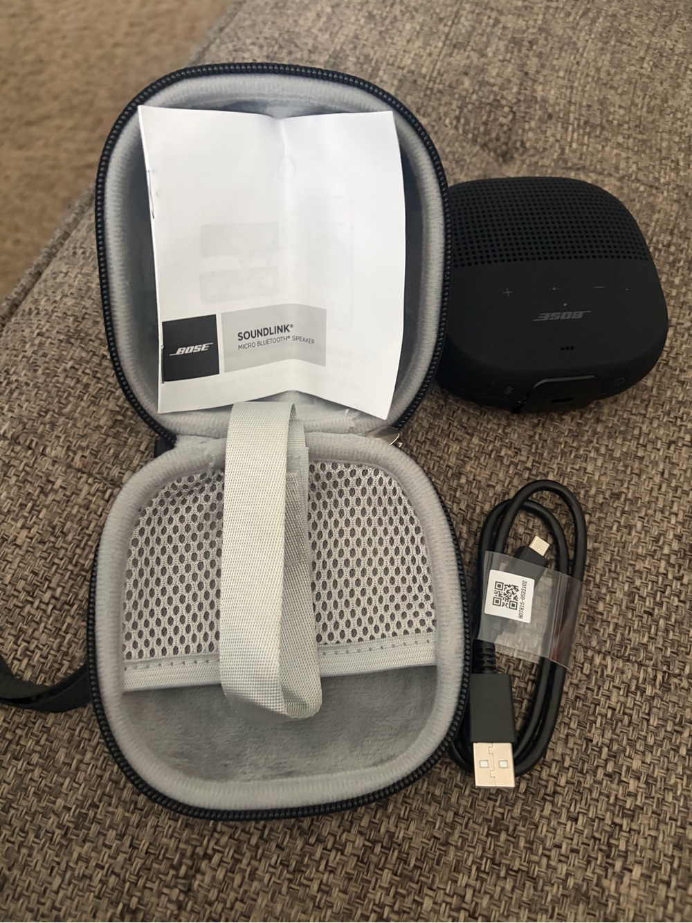 Bose personal speaker with carrying case